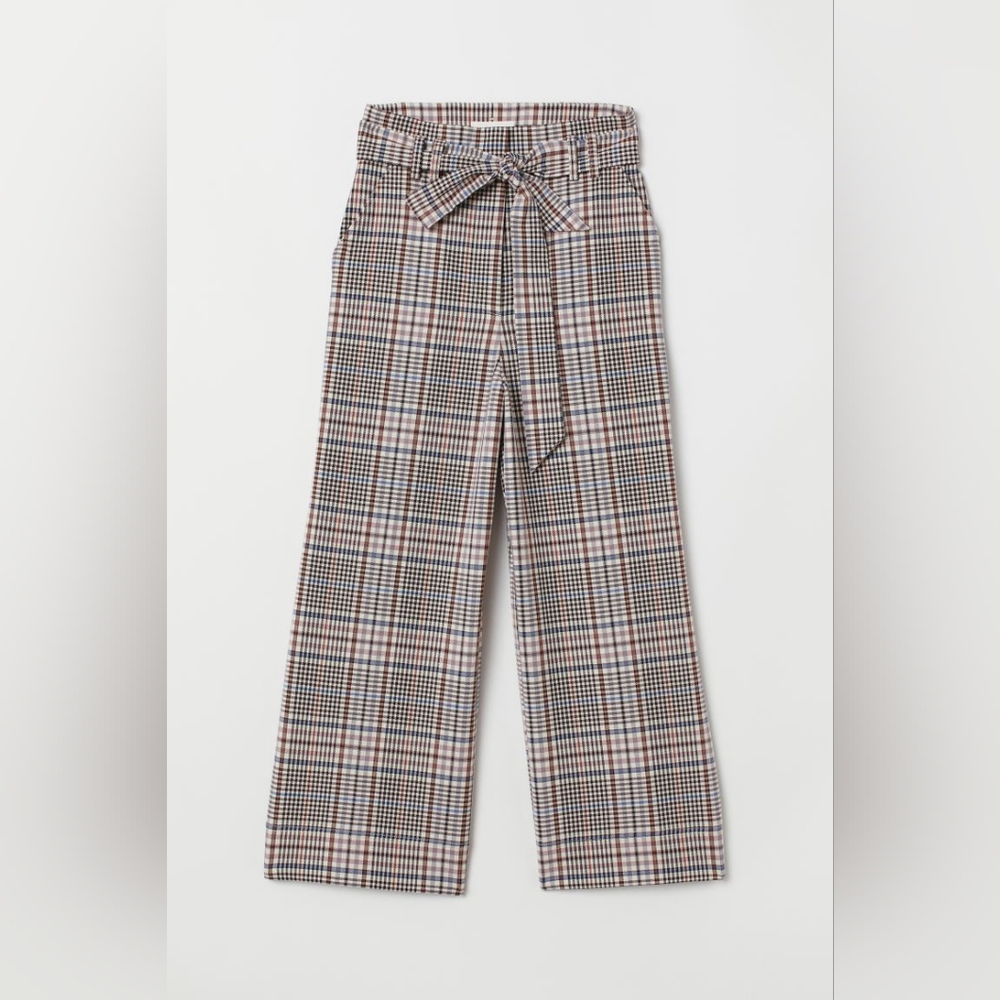 H&M Wide leg high waist pants with removable belt